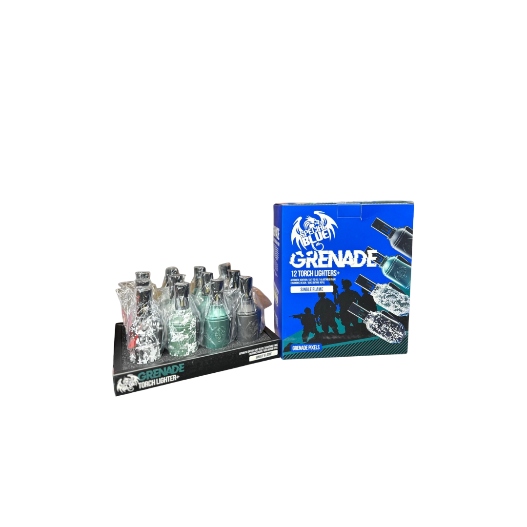 Special Blue Grenade Pixels Torch Display (12 Pcs)