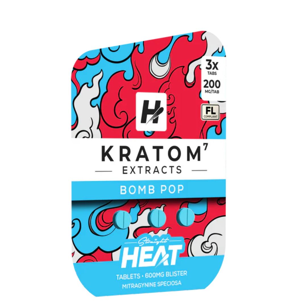 Straight Heat Kratom 600MG 3Pk 30 Tablets