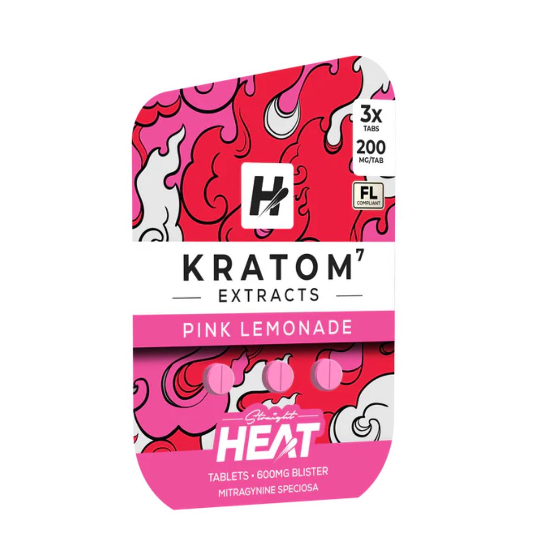 Straight Heat Kratom 600MG 3Pk 30 Tablets